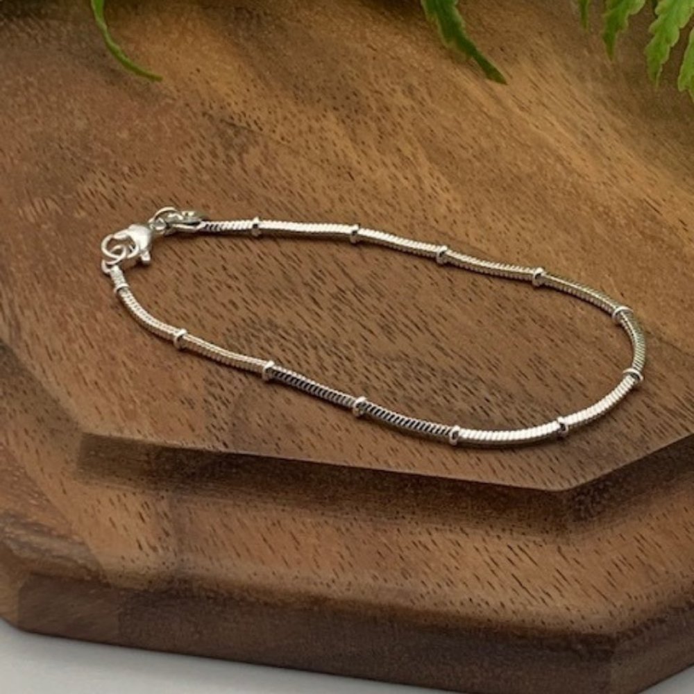 Bead Snake Chain Bracelet